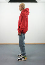 Lade das Bild in den Galerie-Viewer, "SMILE" FIRE RED ZIP HOODIE