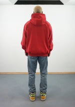 Lade das Bild in den Galerie-Viewer, "SMILE" FIRE RED ZIP HOODIE