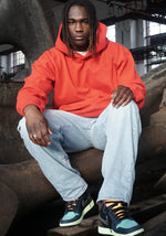 Lade das Bild in den Galerie-Viewer, "SMILE" FIRE RED HOODIE