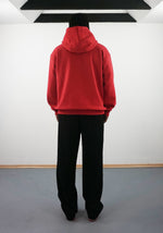 Lade das Bild in den Galerie-Viewer, &quot;SMILE&quot; FIRE RED HOODIE
