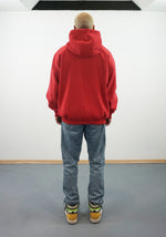 Lade das Bild in den Galerie-Viewer, &quot;SMILE&quot; FIRE RED ZIP HOODIE
